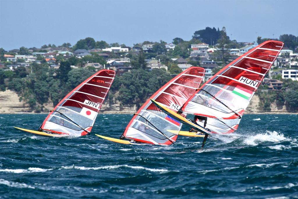 RS:X Mens - Day 1, Aon Youth Worlds 2016, Torbay, Auckland, New Zealand © Richard Gladwell www.photosport.co.nz